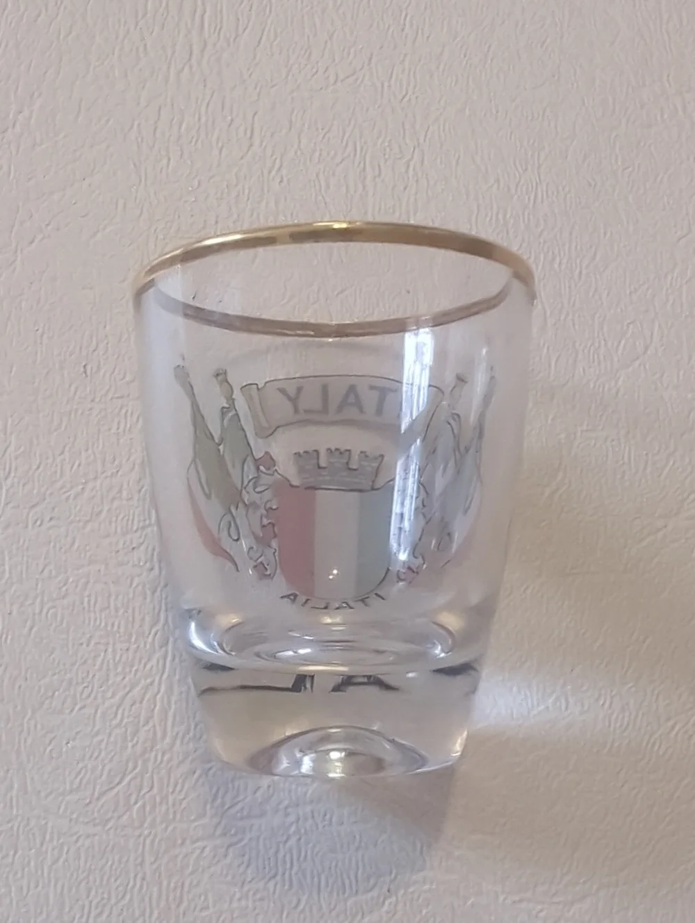 Set Of Italian Souvenir Shot Glasses Italy Tuscany Firenze Pisa Two Shot Glasses
